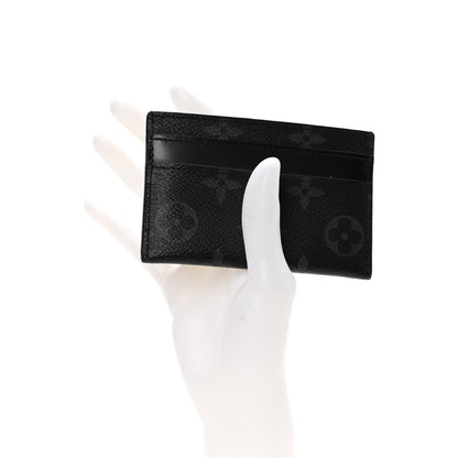 Louis Vuitton Monogram Eclipse Porte-Cartes Double Card Holder 2 of 7