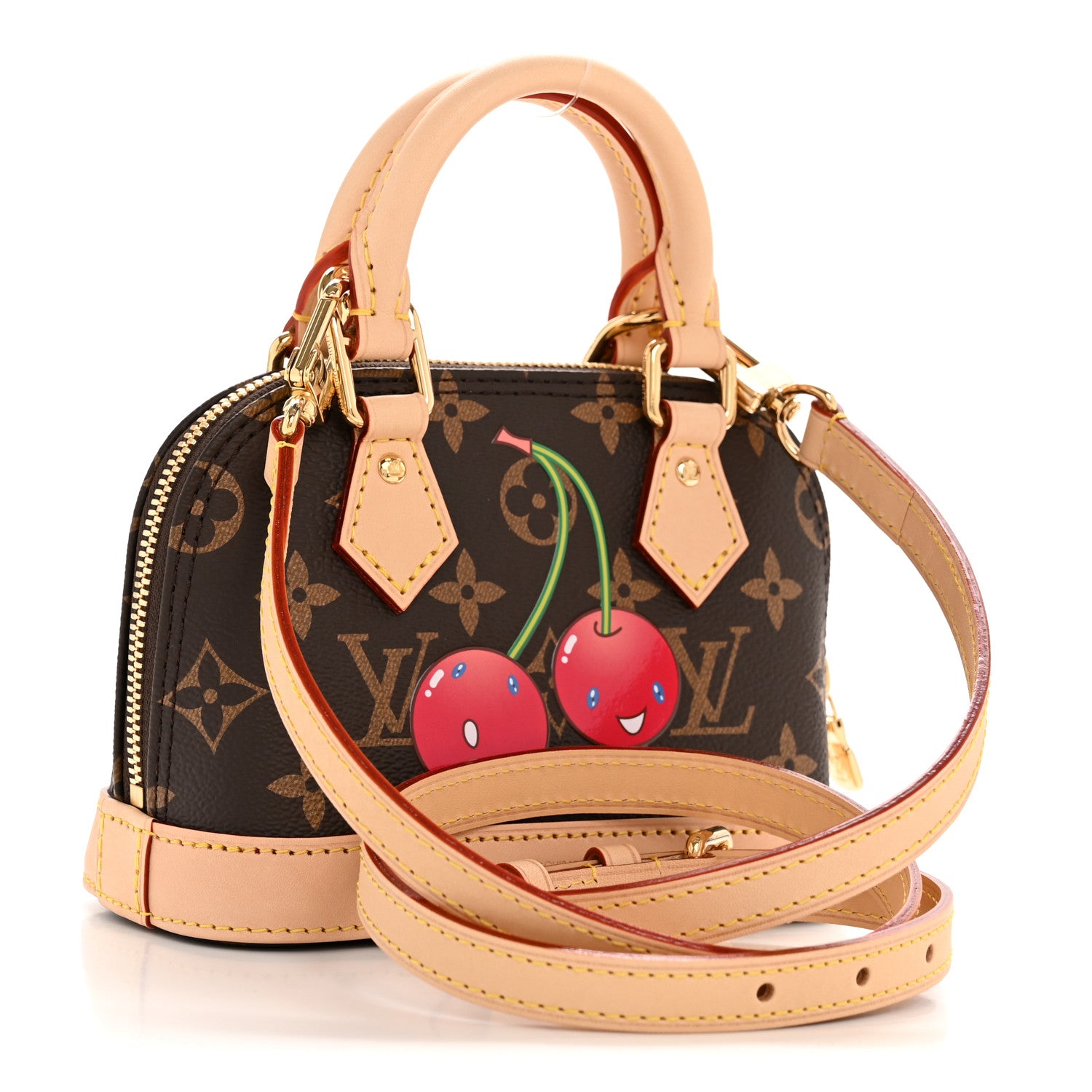 Louis Vuitton LV X TM Monogram Cerises Nano Alma 3 of 9