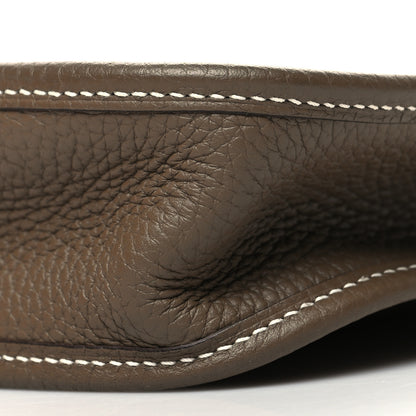 Hermes Taurillon Clemence Amazone Evelyne TPM Etoupe Bleu Indigo 9 of 10