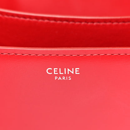 Celine Box Calfskin Medium Classic Box Flap Bag Red 6 of 12