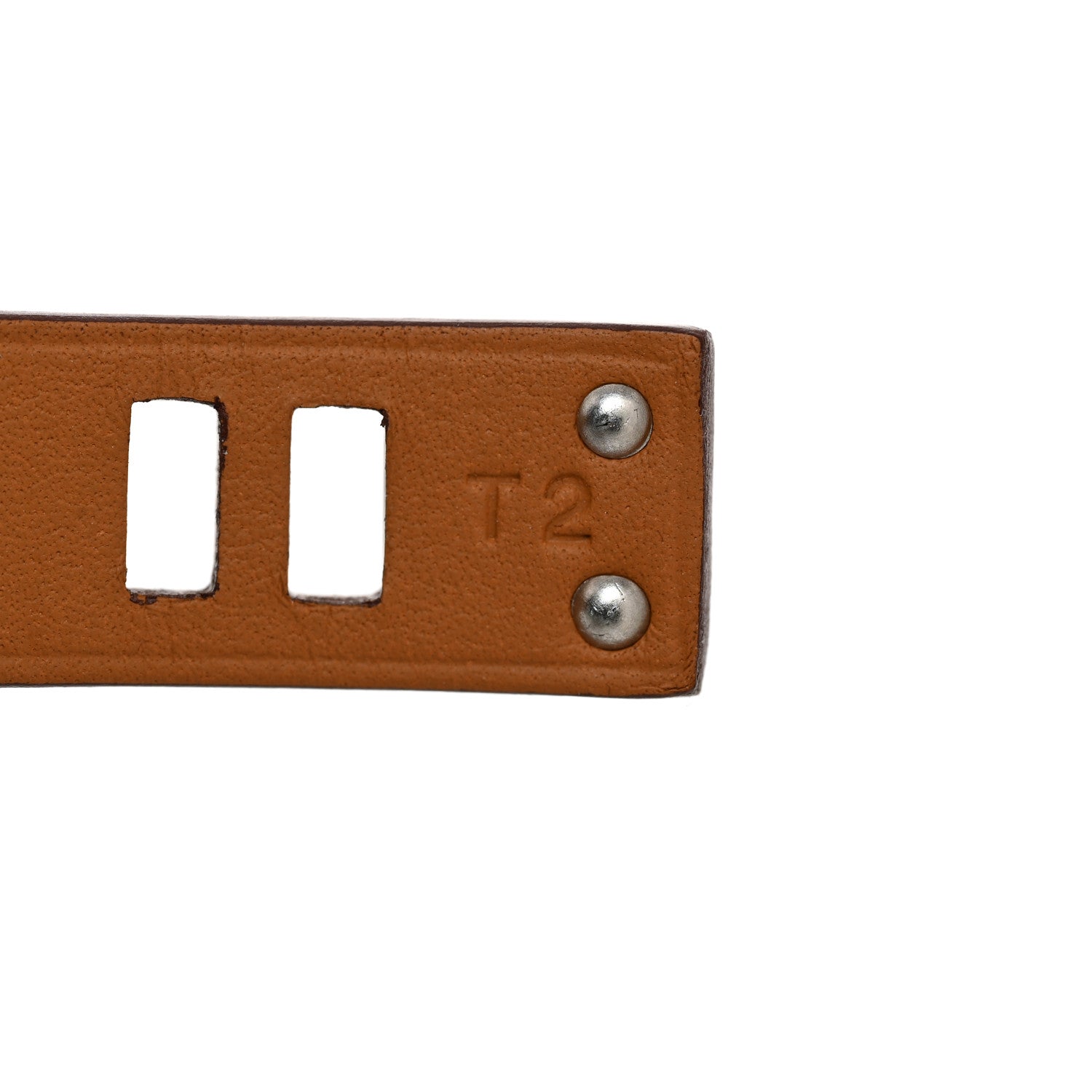 Hermes Swift Mini Dog Square Studded Bracelet T2 Gold 6 of 7