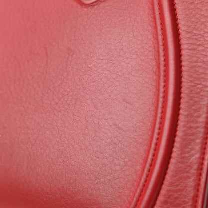 Celine Baby Grained Calfskin Medium Phantom Luggage Carmin 15 of 20