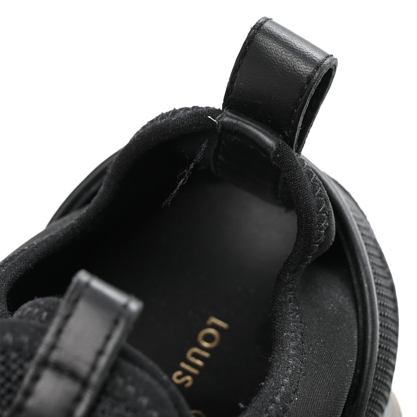 Calfskin Run Away Sneakers 37 Black