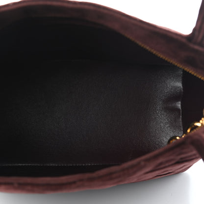 Chanel Velvet Quilted Medallion Tote Brown 5 of 9