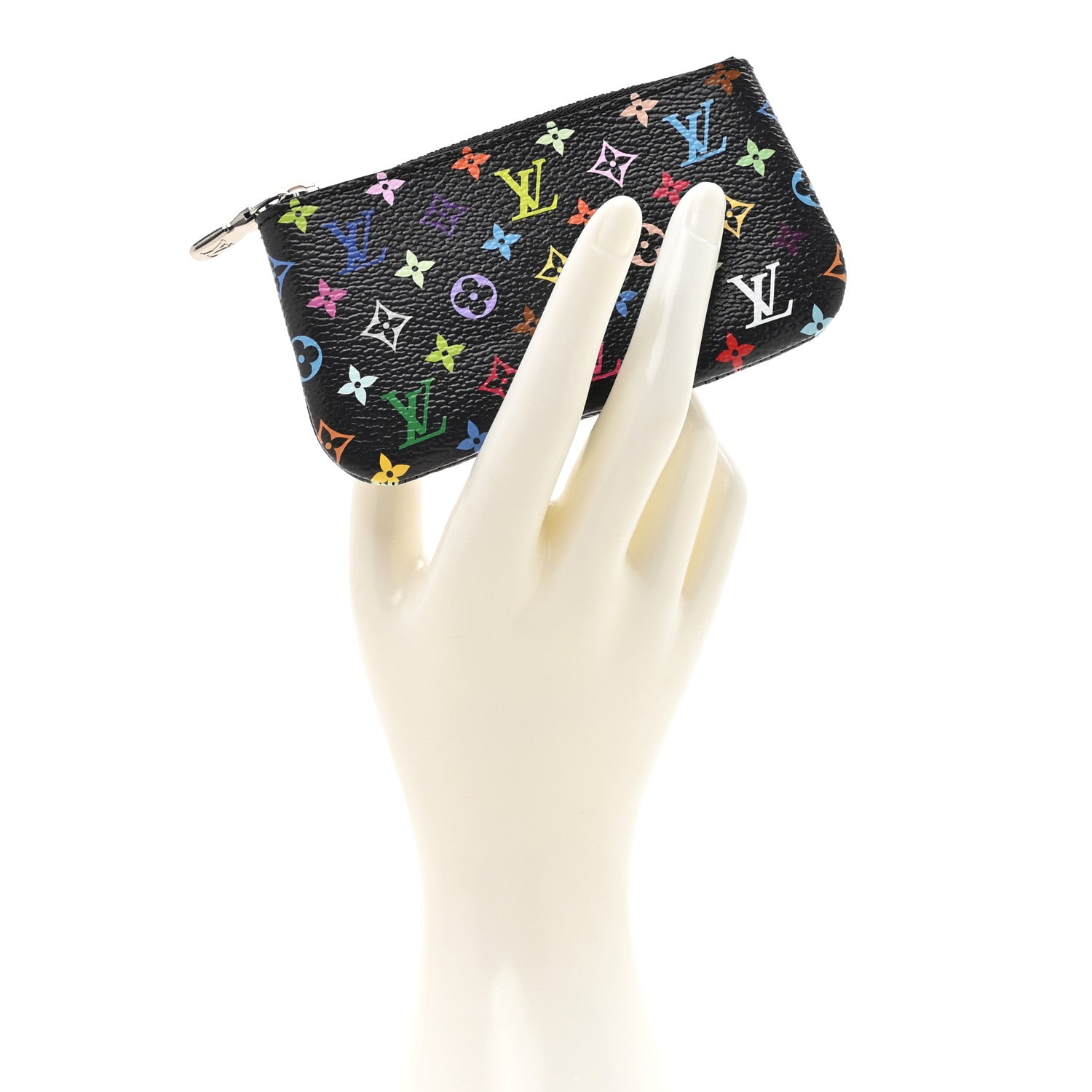 Louis Vuitton LV X TM Monogram Multicolor Key Pouch Black 2 of 8