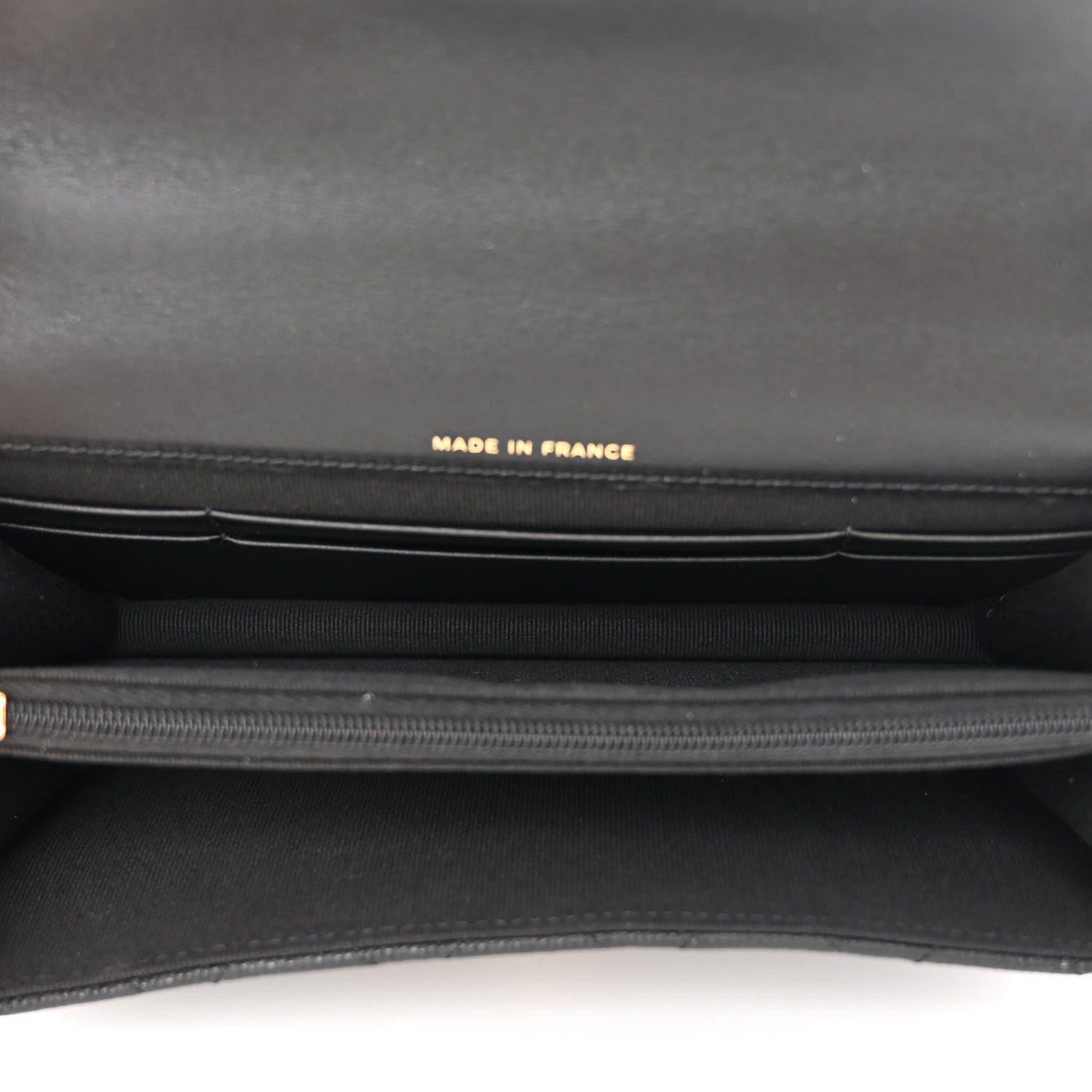 Chanel Shiny Caviar Quilted Flap Charm Wallet On Chain WOC Black 5 of 12