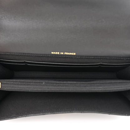 Chanel Shiny Caviar Quilted Flap Charm Wallet On Chain WOC Black 5 of 12