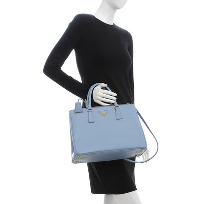 Prada Saffiano Medium Galleria Double Zip Tote Astrale 2 of 9