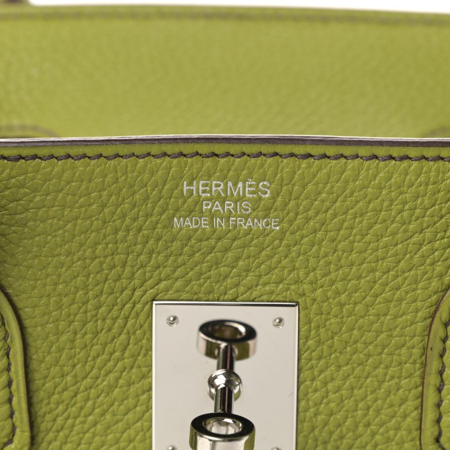 Togo Birkin 35 Vert Anis