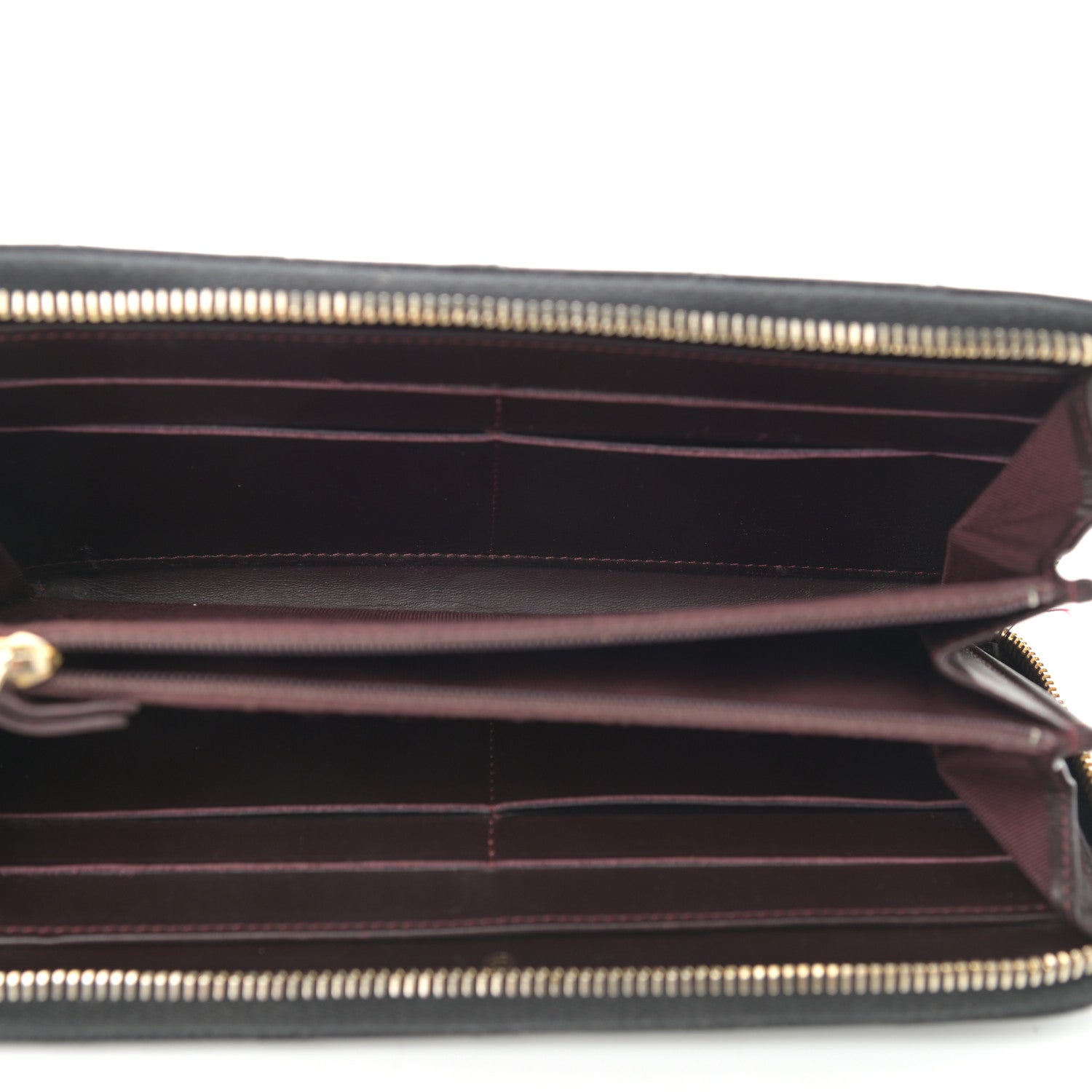 Chanel Caviar Quilted Large Gusset Zip Around Wallet Black 5 of 10