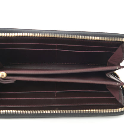 Chanel Caviar Quilted Large Gusset Zip Around Wallet Black 5 of 10