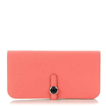 Hermes Togo Dogon Recto Verso Wallet Rose Candy 1 of 9