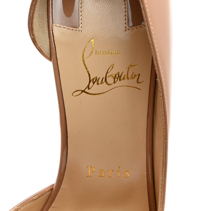 Christian Louboutin Patent Iriza 100 Pumps 37 Nude 6 of 9