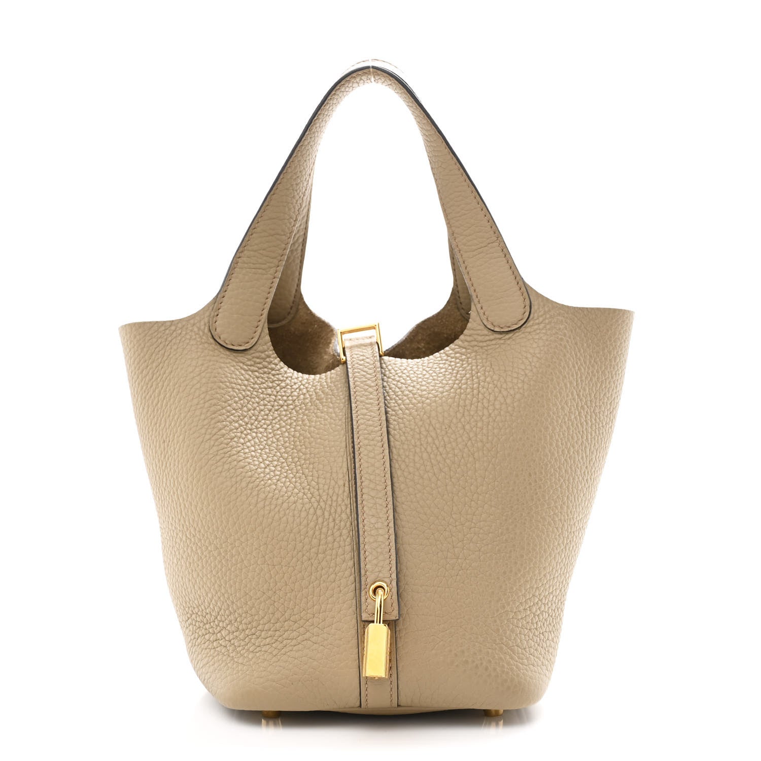 Hermes Taurillon Clemence Picotin Lock 18 PM Beige Marfa 1 of 11