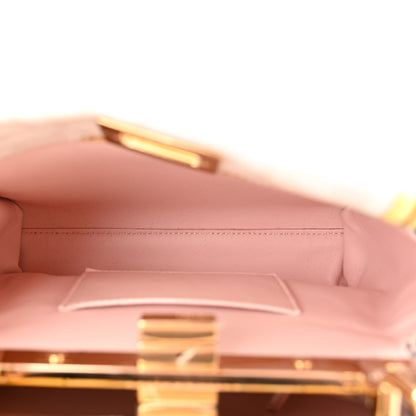 Fendi X VERSACE Vitello Seta Nappa Fendace FF Baroque Mini Peekaboo Iconic Satchel Pink Gold 5 of 11