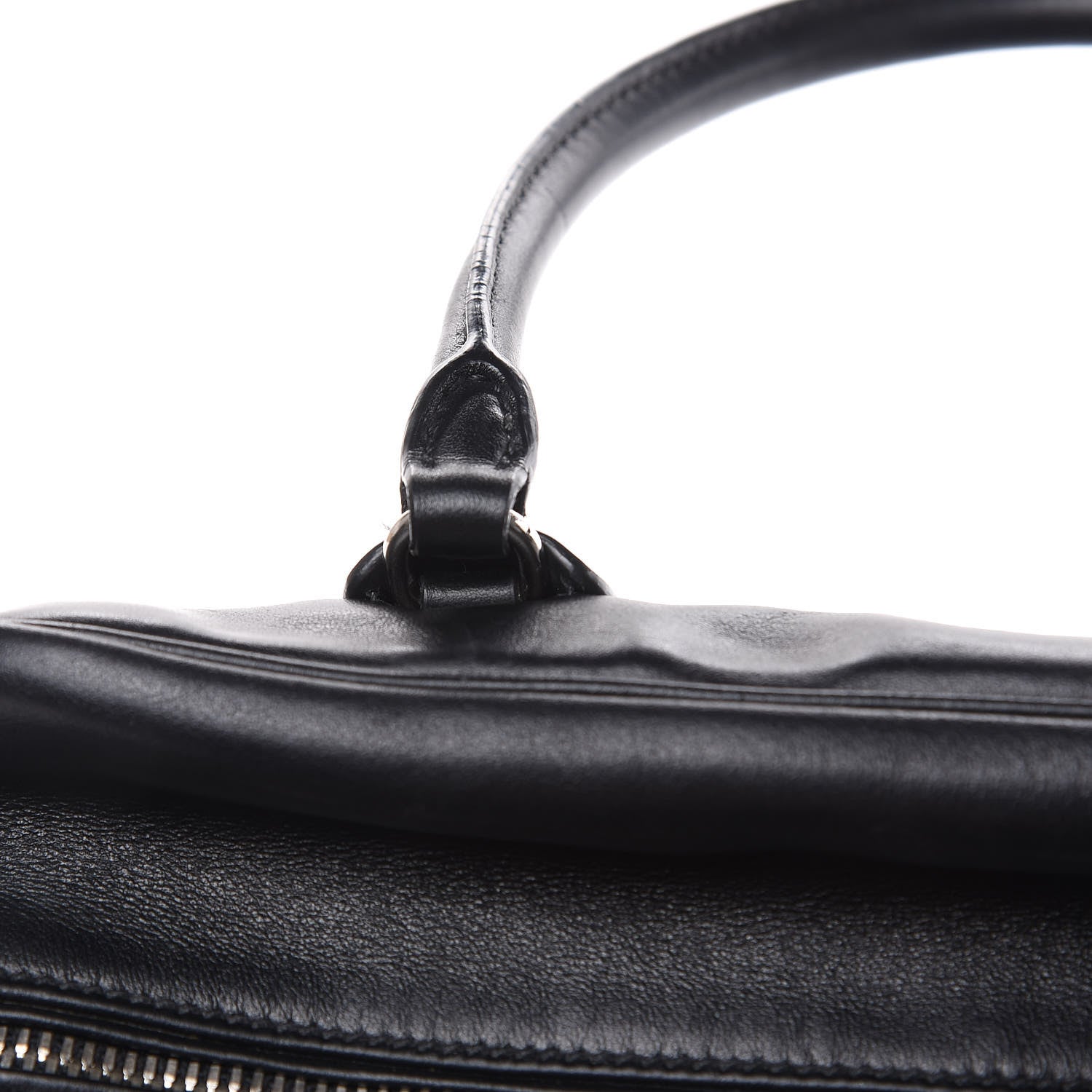 Prada Soft Calf Medium Inside Tote Black Mughetto 15 of 20