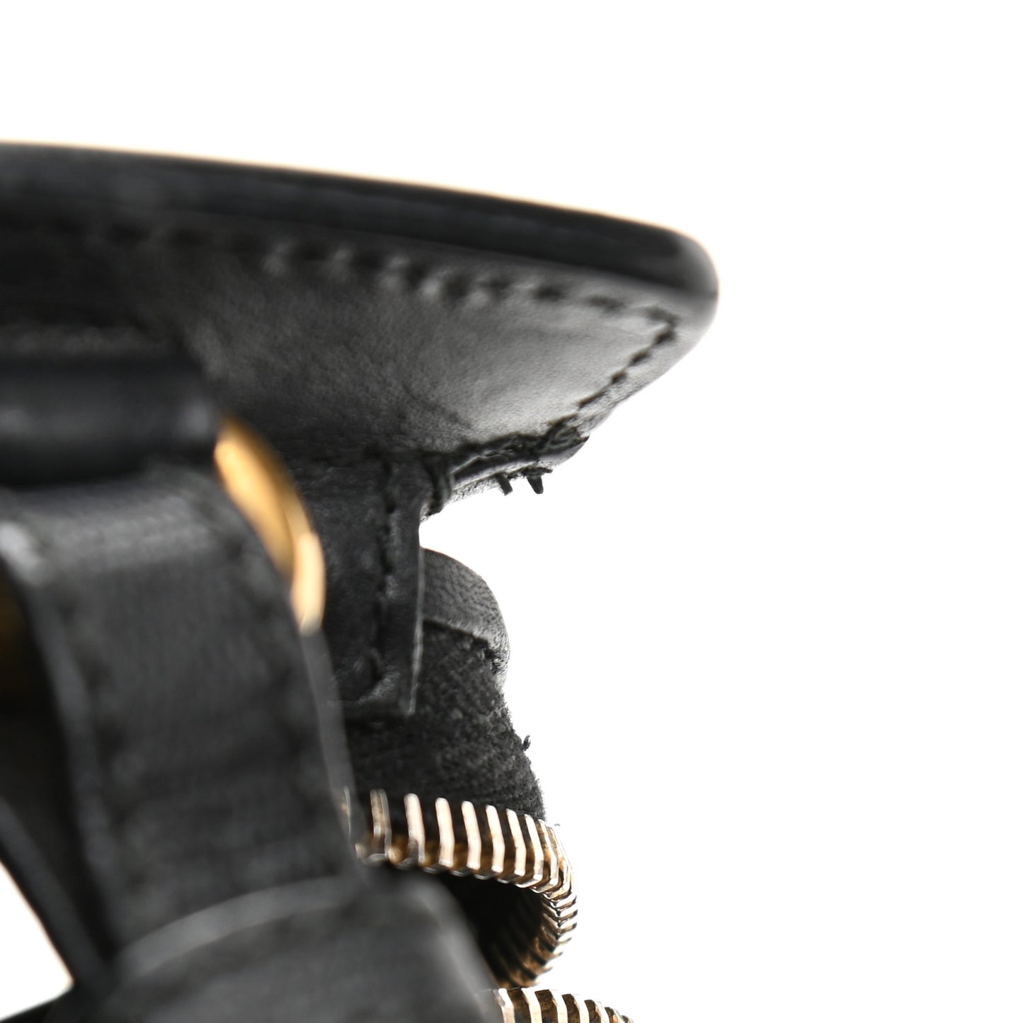 Textured Calfskin Small Cabas ChYc Black