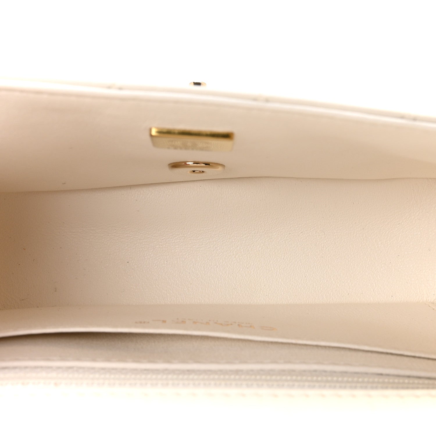 Chanel Lambskin Quilted Mini Rectangular Flap White 5 of 12