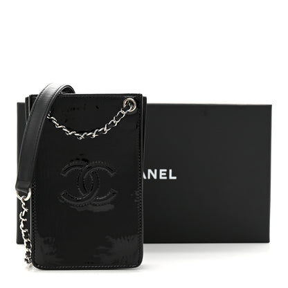 Chanel Patent CC Phone Holder Crossbody Black 11 of 11