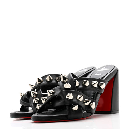 Christian Louboutin Nappa Spika Club 85 Sandals 38 Black 7 of 8
