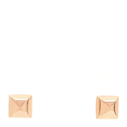 Hermes 18K Rose Gold Clou d'H Stud Earrings 1 of 4