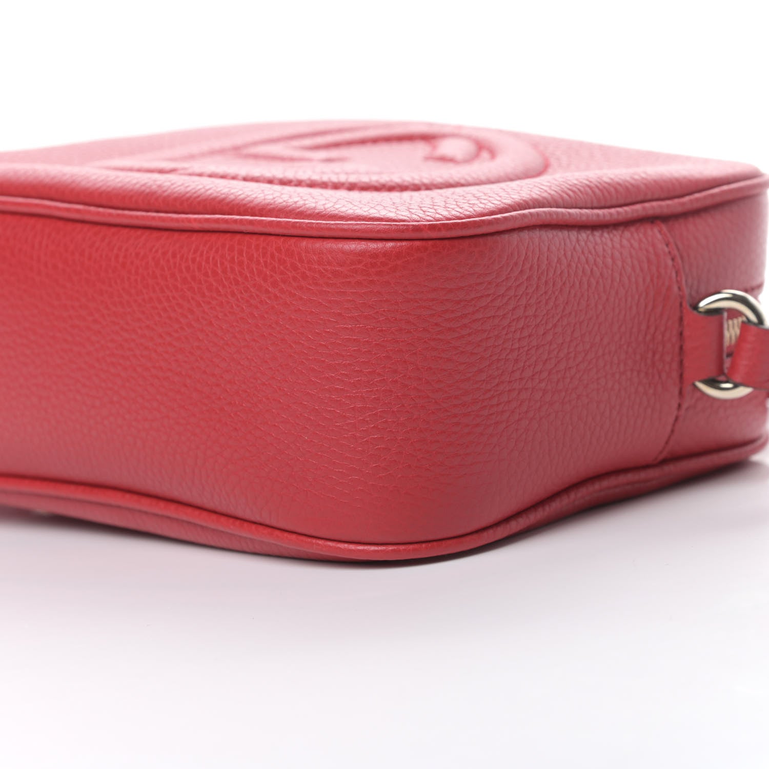 Gucci Pebbled Calfskin Small Soho Disco Bag Tabasco Red 10 of 10