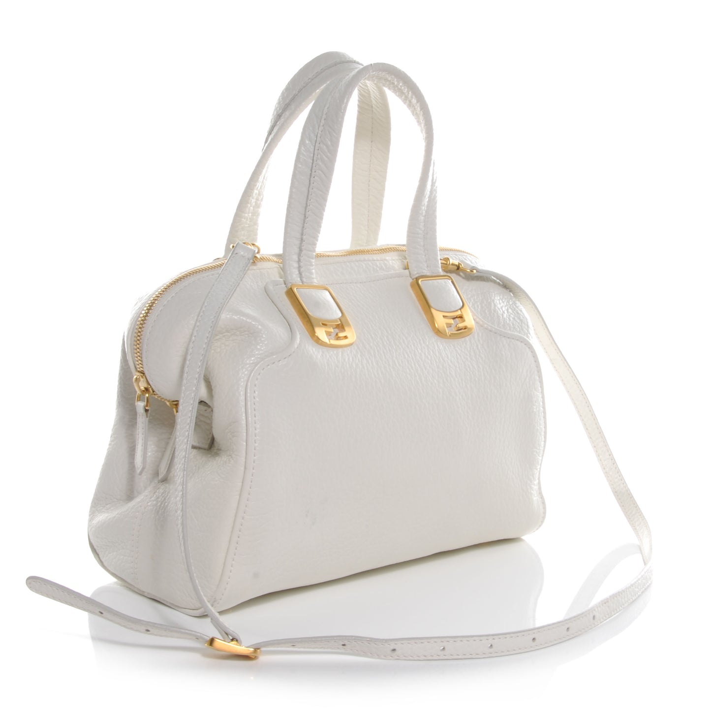 Calfskin Small Chameleon Tote Bianco