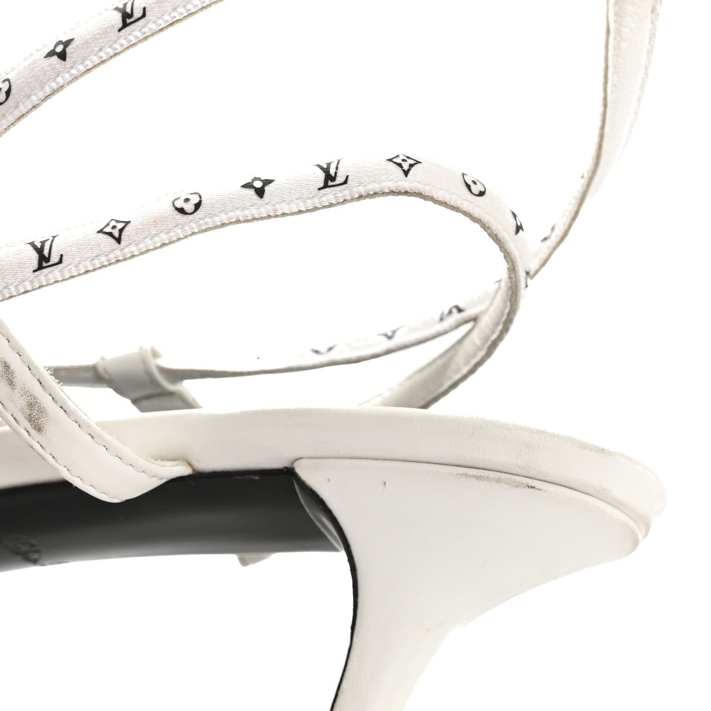Satin Calfskin Citizen Sandal 41 White