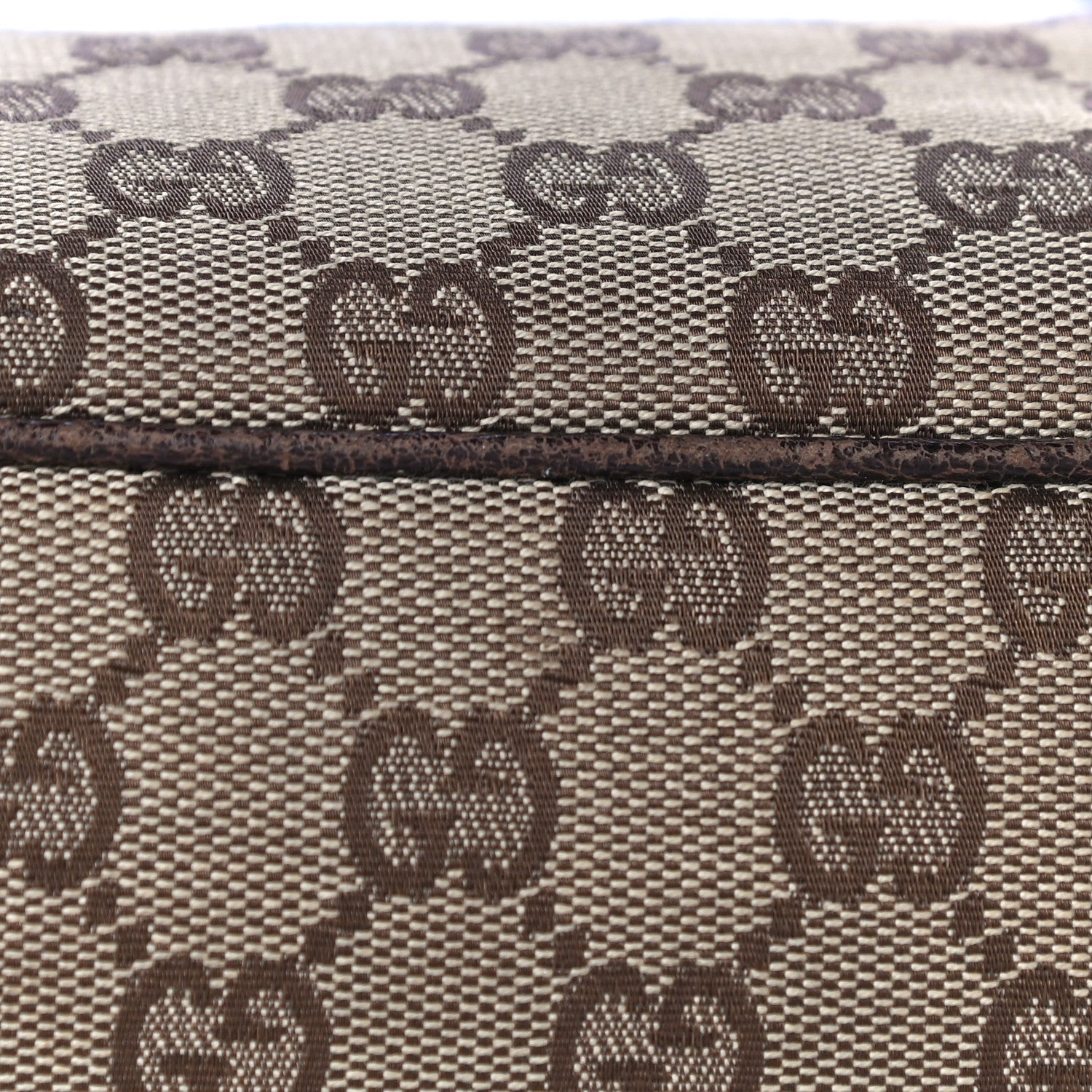 Gucci Monogram Signature Tote Dark Brown 17 of 41