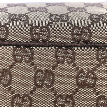 Gucci Monogram Signature Tote Dark Brown 17 of 41