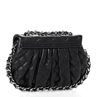 Chanel Washed Lambskin Quilted Mini Chain Around Flap Black 2 of 4