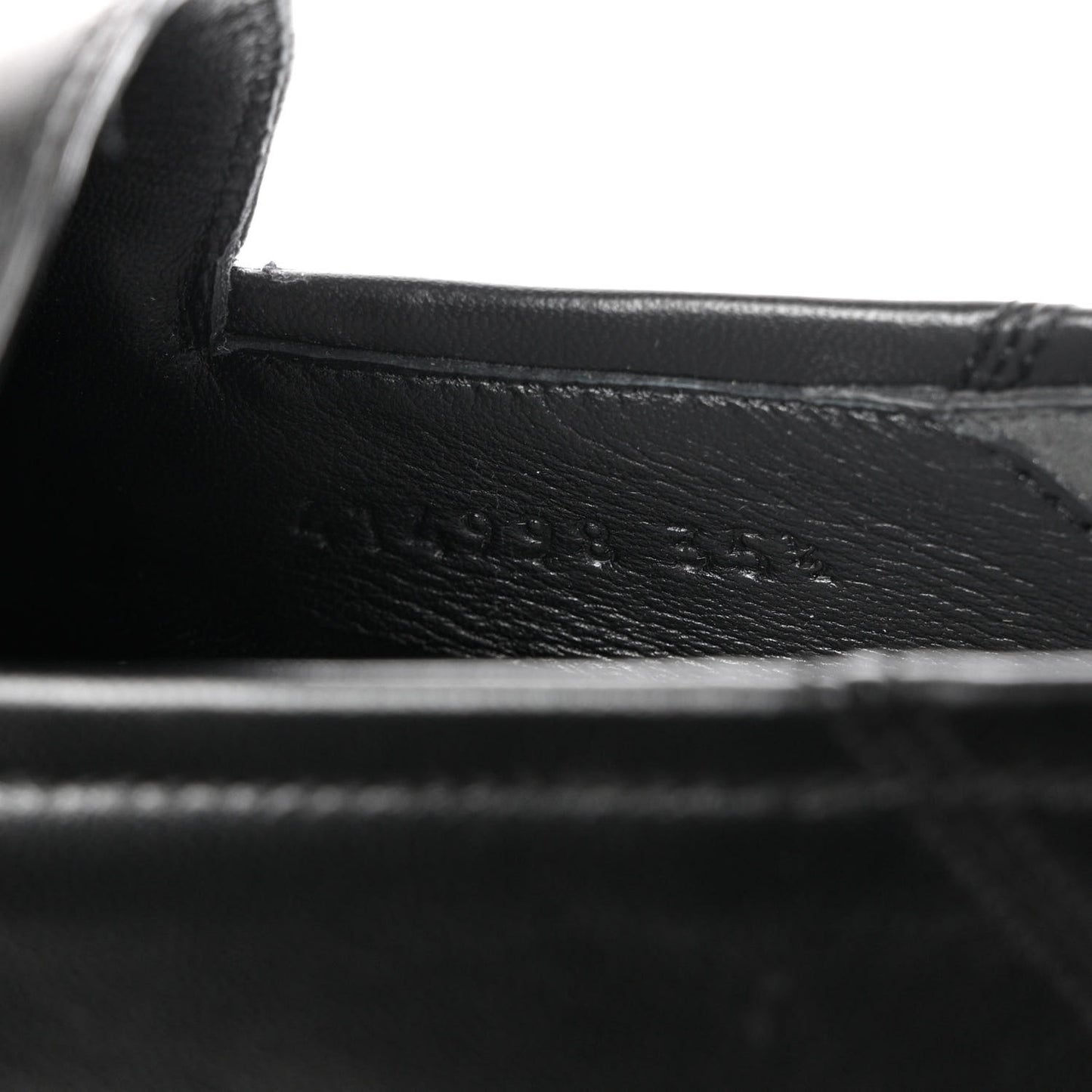 Lambskin Womens Brixton Horsebit Loafers 35.5 Black
