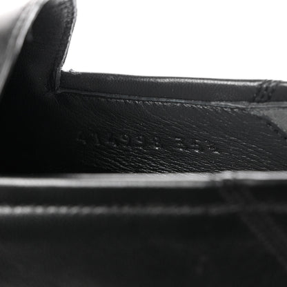 Gucci Lambskin Womens Brixton Horsebit Loafers 35.5 Black 6 of 9