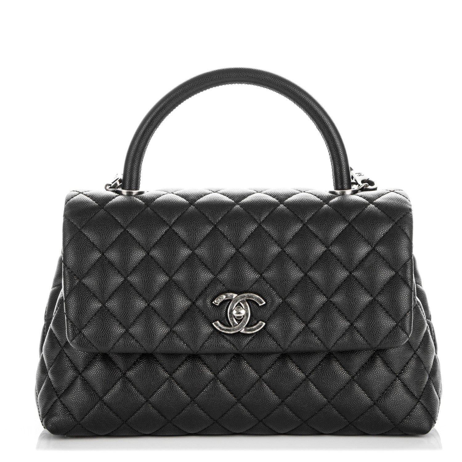 Chanel Caviar Quilted Small Coco Handle Flap Black 1 of 7