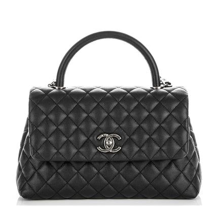 Chanel Caviar Quilted Small Coco Handle Flap Black 1 of 7