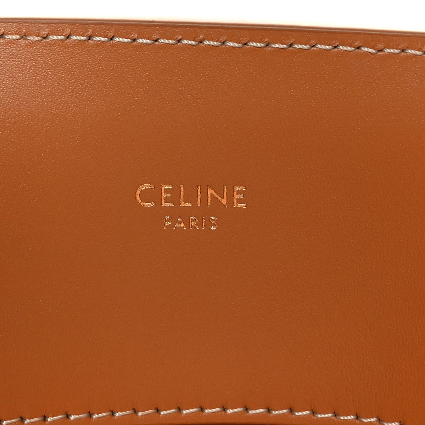 Canvas Calfskin Logo Print Small Vertical Cabas Natural Tan