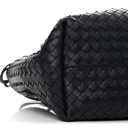 Bottega Veneta Calfskin Intrecciato Pinacoteca Reversible Tote Midnight Basalt 9 of 12