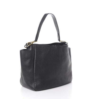 Prada Vitello Daino Side Pocket Hobo Nero Black 3 of 9