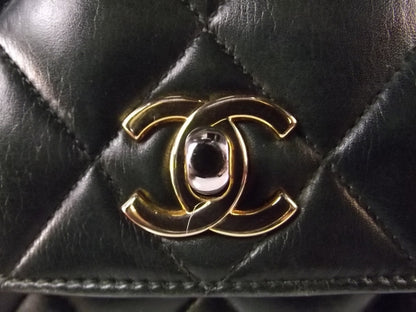 Chanel Lambskin Quilted Mini Flap Dark Green 7 of 12
