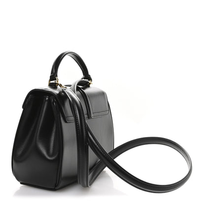 Celine Satinated Calfskin Mini 16 Top Handle Bag Black 3 of 12