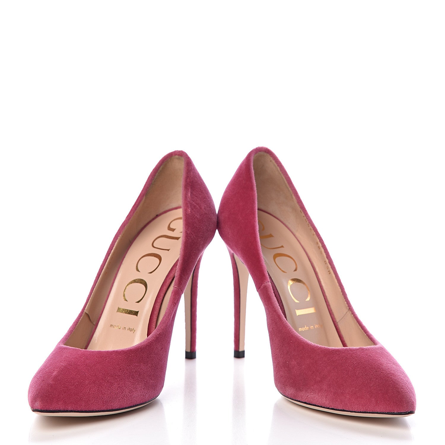 Gucci Velvet Removable Web Bow Pumps 38.5 Tibet Red 5 of 16