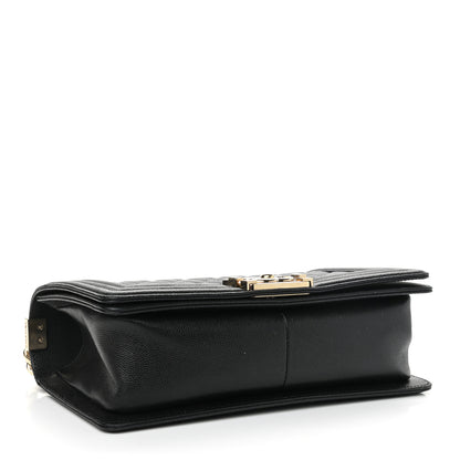 Chanel Caviar Quilted Medium Boy Flap Black 4 of 12