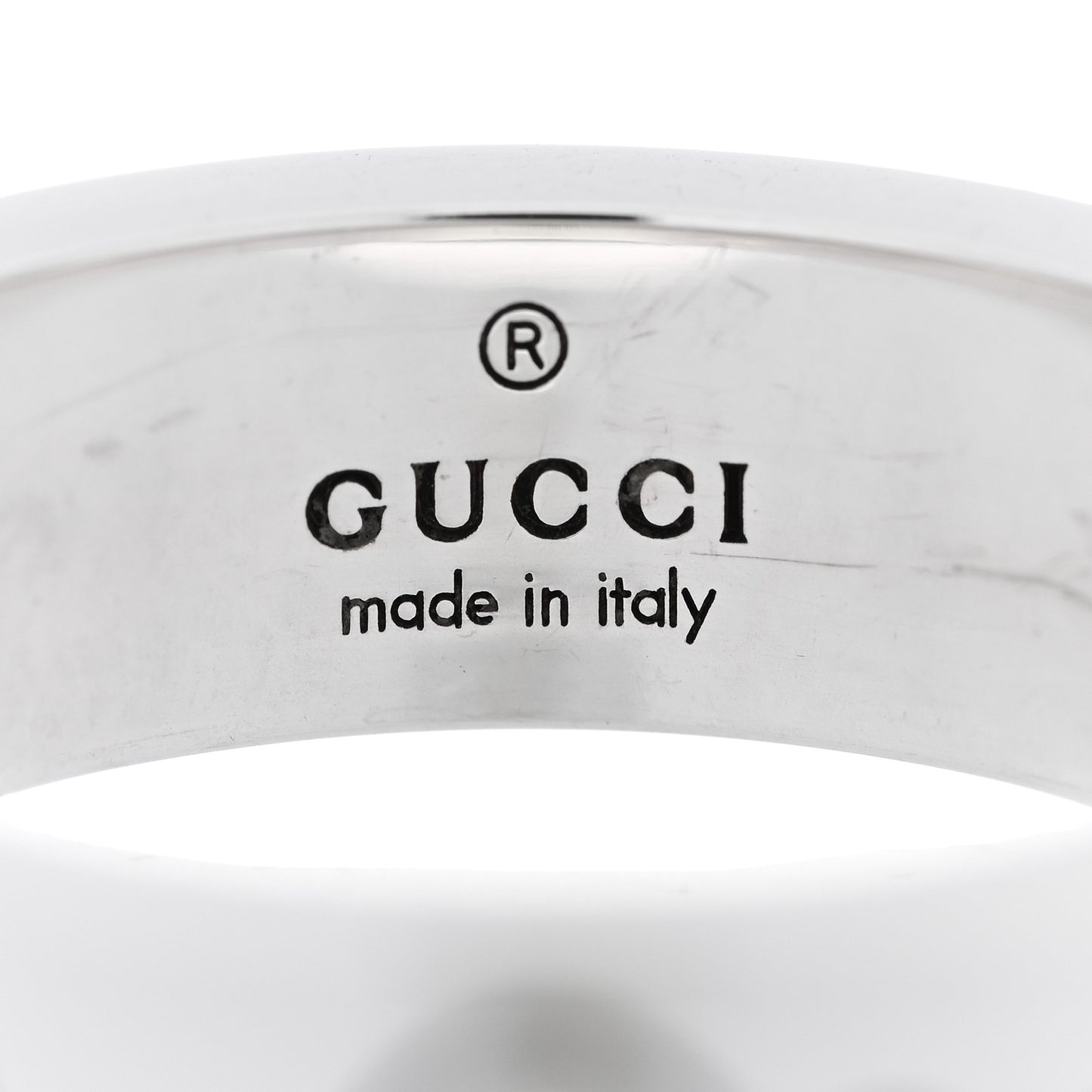 Sterling Silver Narrow GucciGhost Hamlet Skull Ring 57 8