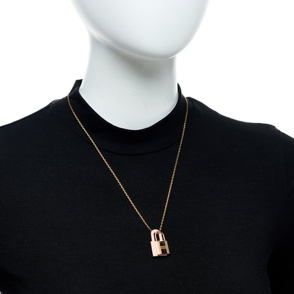 Hermes Swift Small O'Kelly Pendant Necklace Rose Sakura 2 of 6