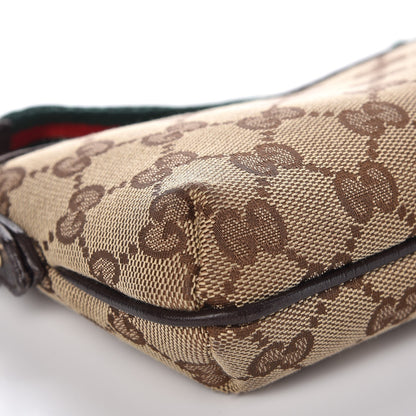 Gucci Monogram Jolicoeur Wristlet Dark Brown 8 of 9