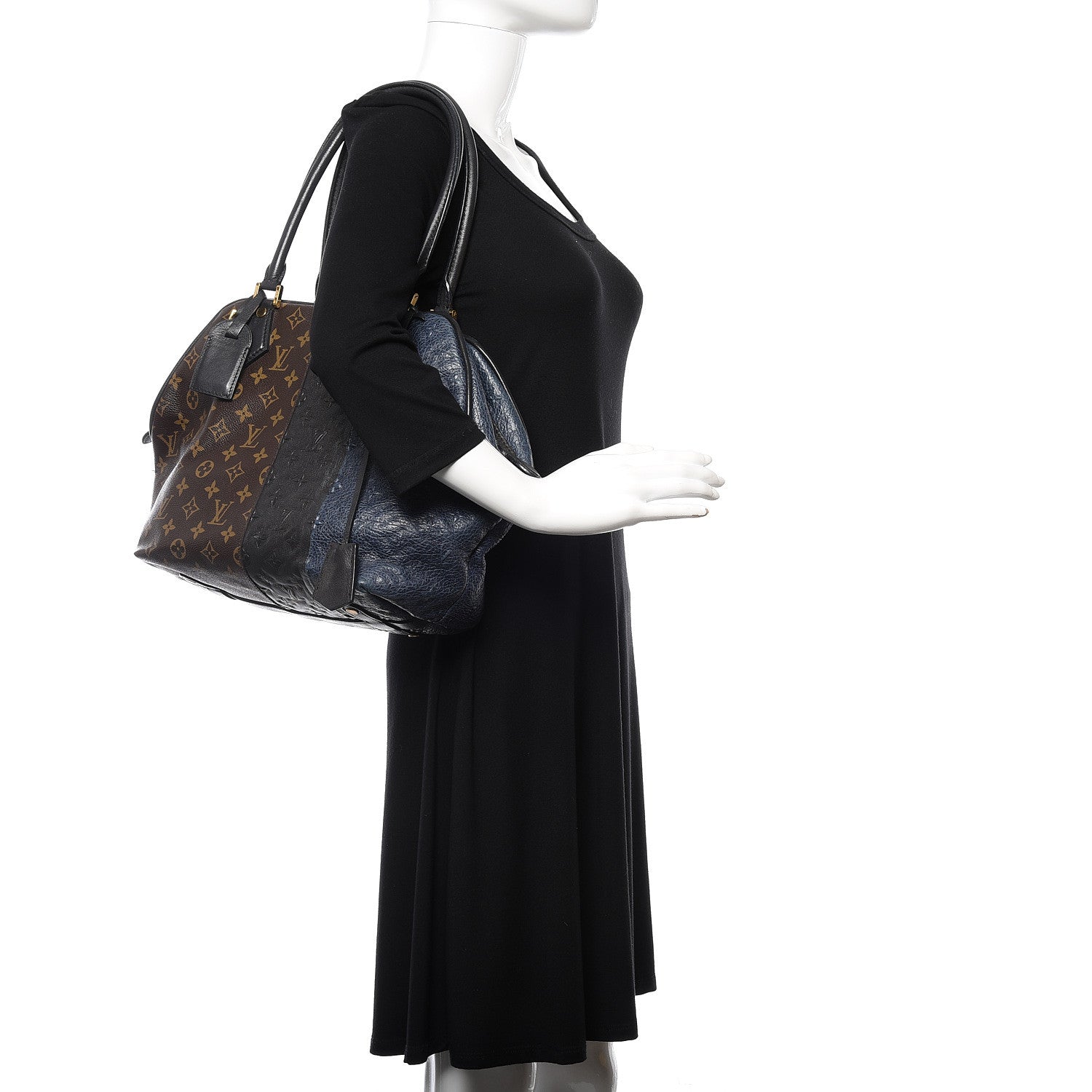 Louis Vuitton Monogram Stripes Medium Bag Marine 2 of 17