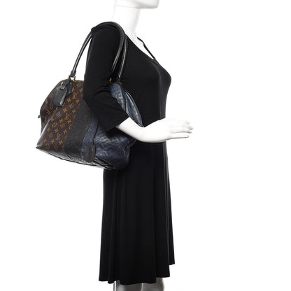 Louis Vuitton Monogram Stripes Medium Bag Marine 2 of 17