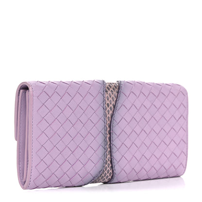 Bottega Veneta Nappa Ayers Intrecciato Continental Flap Wallet 3 of 9