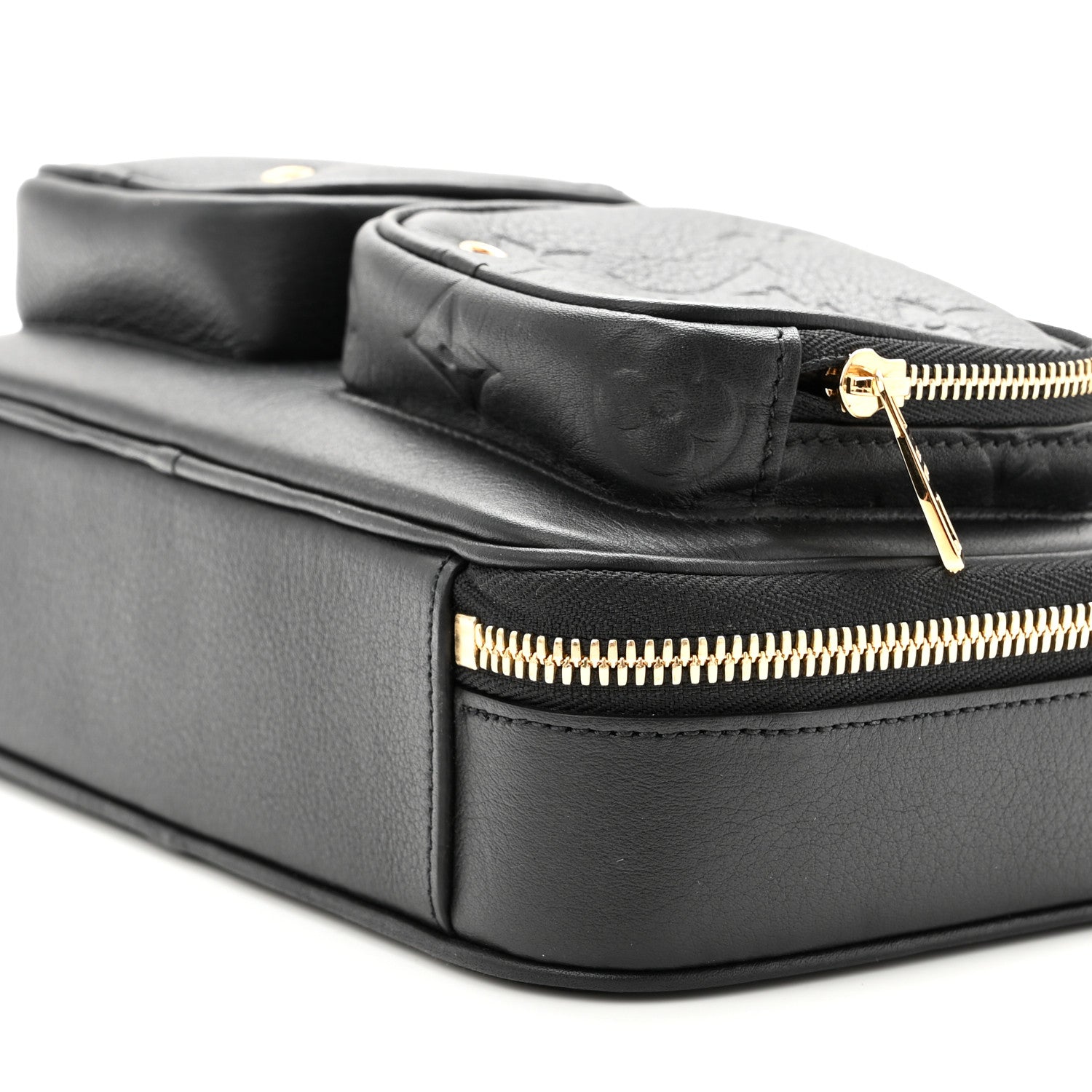 Louis Vuitton Calfskin Monogram Embossed Utility Crossbody Black 9 of 9