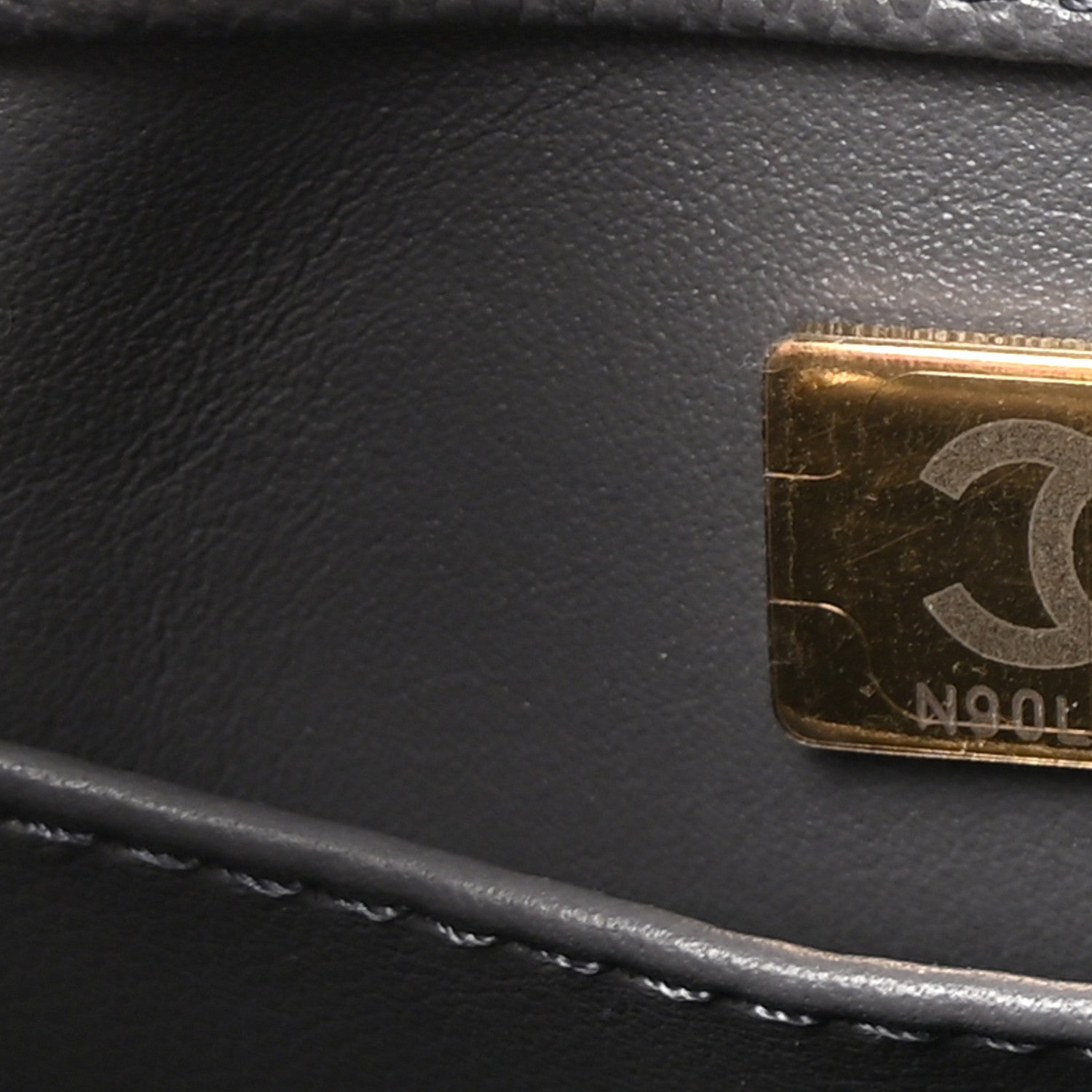 Chanel Caviar Quilted Small Coco Handle Flap Dark Grey 7 of 10